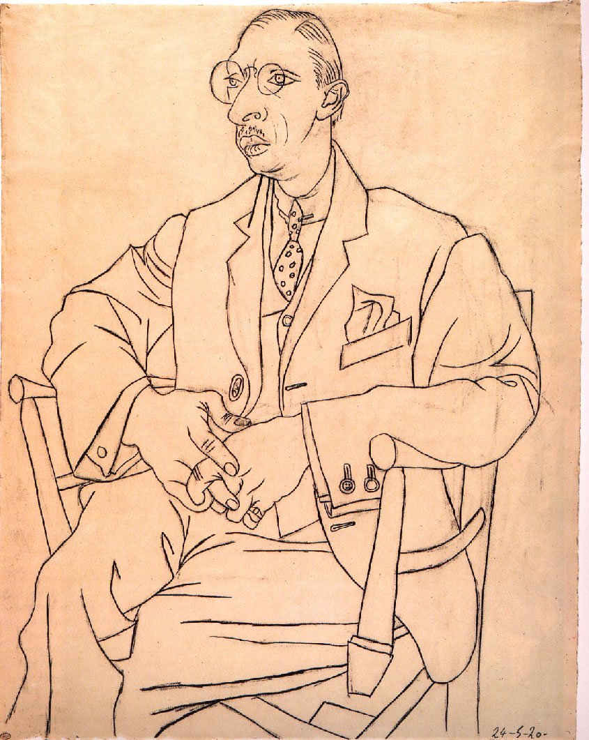 Picasso Portrait of Igor Stravinsky 1920